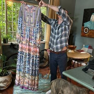 Gorgeous multi color maxi dress
